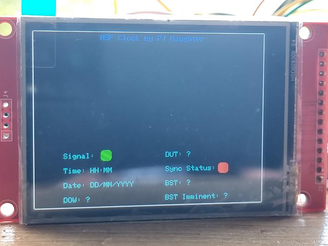 MSF Clock LCD Display 1