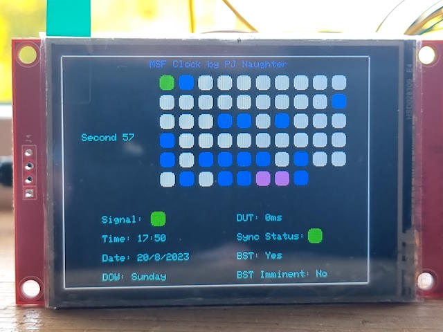 MSF Clock LCD Display 3